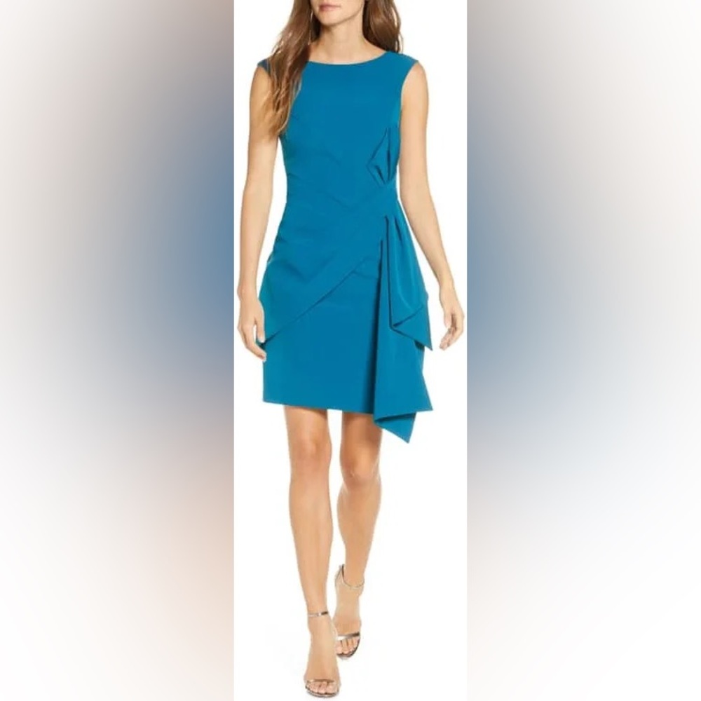 Eliza J Teal Cocktail Dress